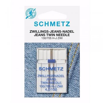 SCHMETZ Nähmaschinennadeln - Jeans Zwillings Nadel 4.0-100